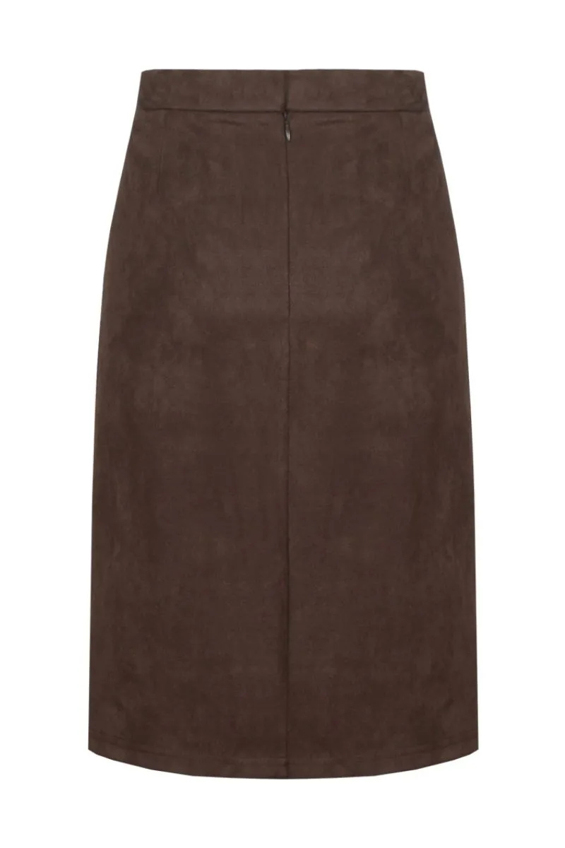CS The Label Violette Skirt, rok in Mocha Brown
